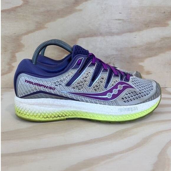 Saucony - Triumph 150 - Running Shoes - Gray/Purple - Women's - 8.5 - S10462-3 - Picture 1 of 9